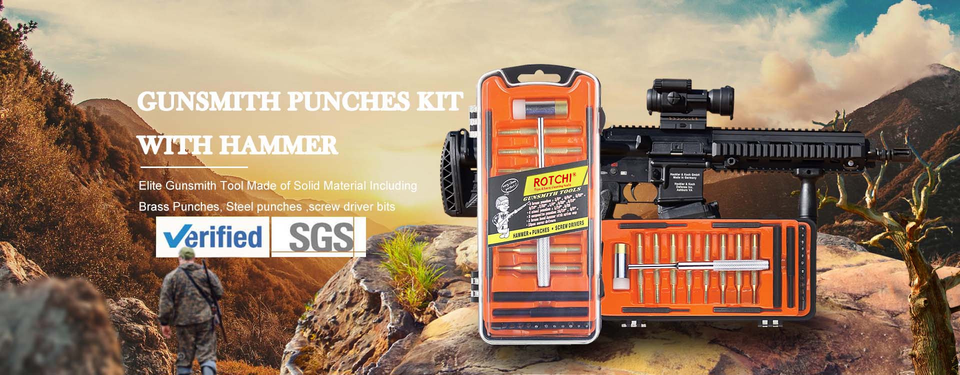 Gunsmith punches kit με σφυρί